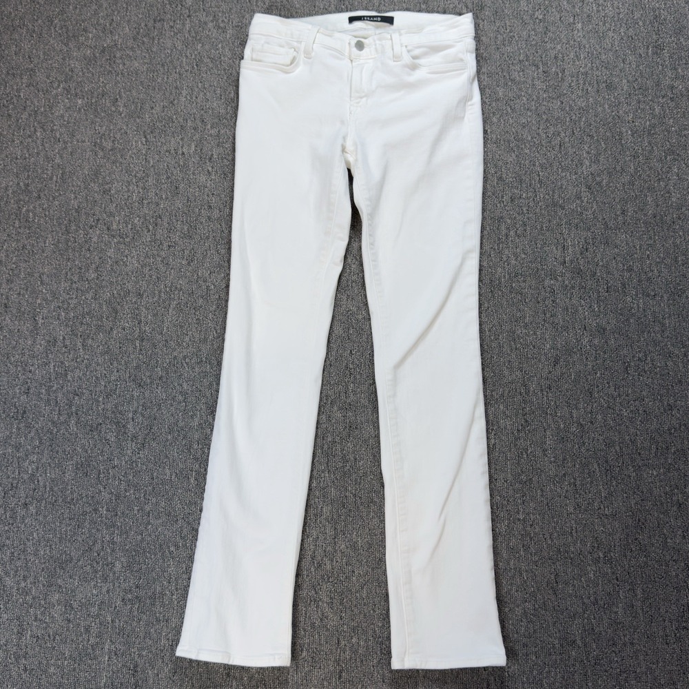 J brand Women's Skinny Blanc Denim Low Rise Jeans‎ Size 27 Stretch